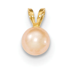 14K Gold 6-7mm Pink FW Cultured Pearl Pendant