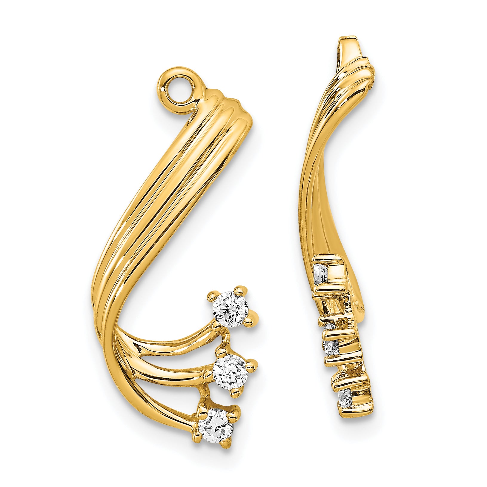 14k AA Diamond Earring Jacket