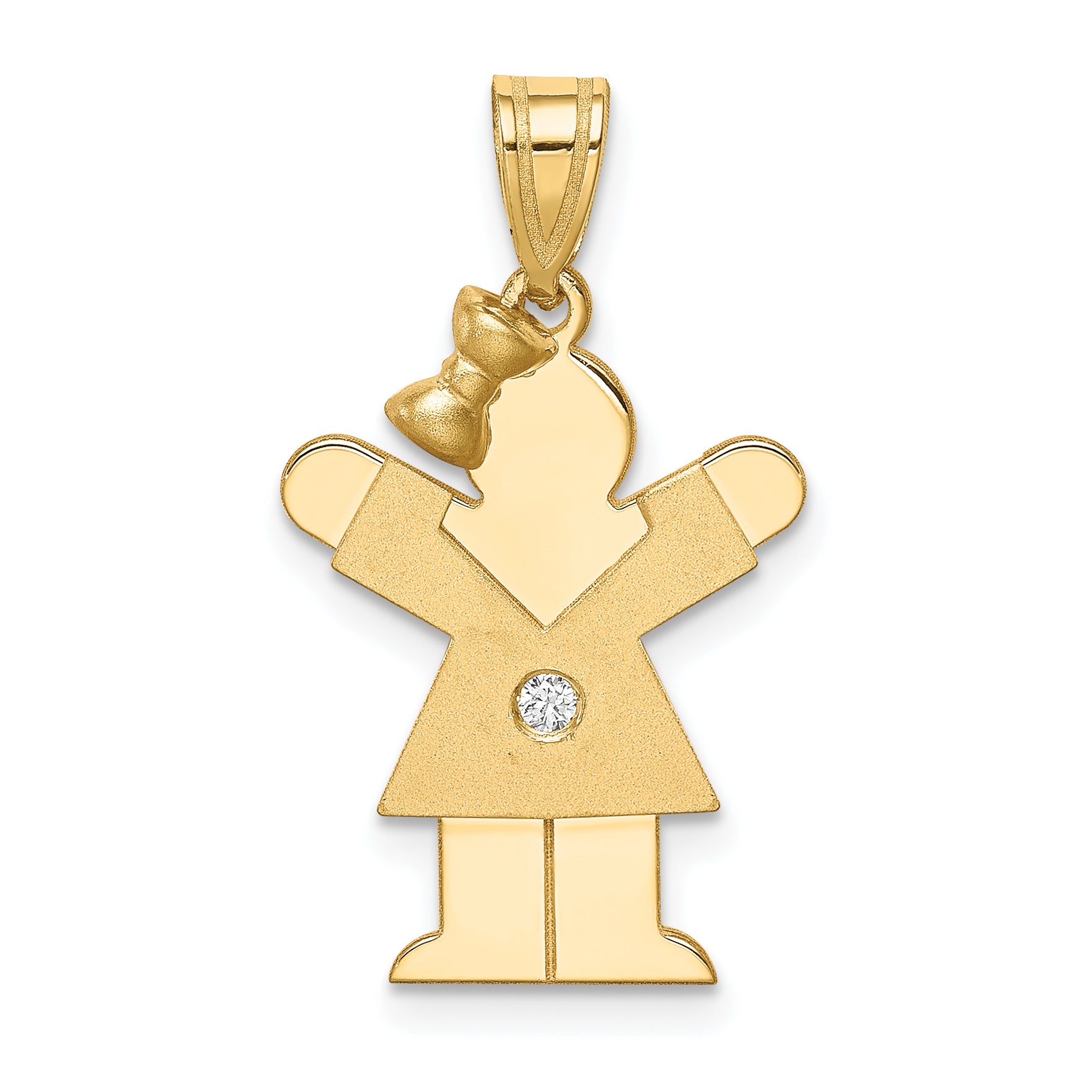 14k VS Diamond Kid Pendant