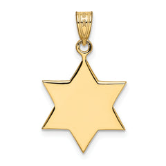 14K Star of David Pendant