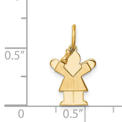 14K Mini Girl Love Charm