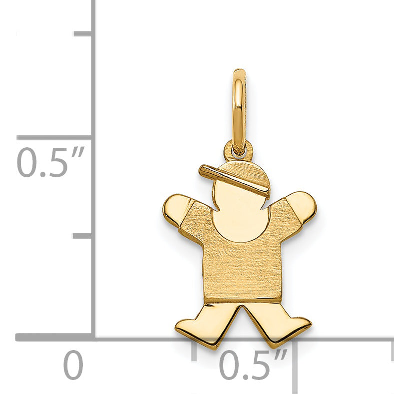 14K Mini Boy Joy Charm