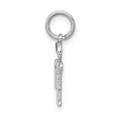 14K White Mini Boy Hugs Charm