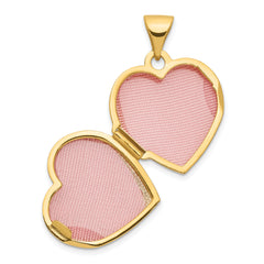 14Ky Double Heart Locket