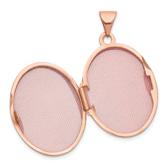 14K Rose Gold 21mm Oval Locket