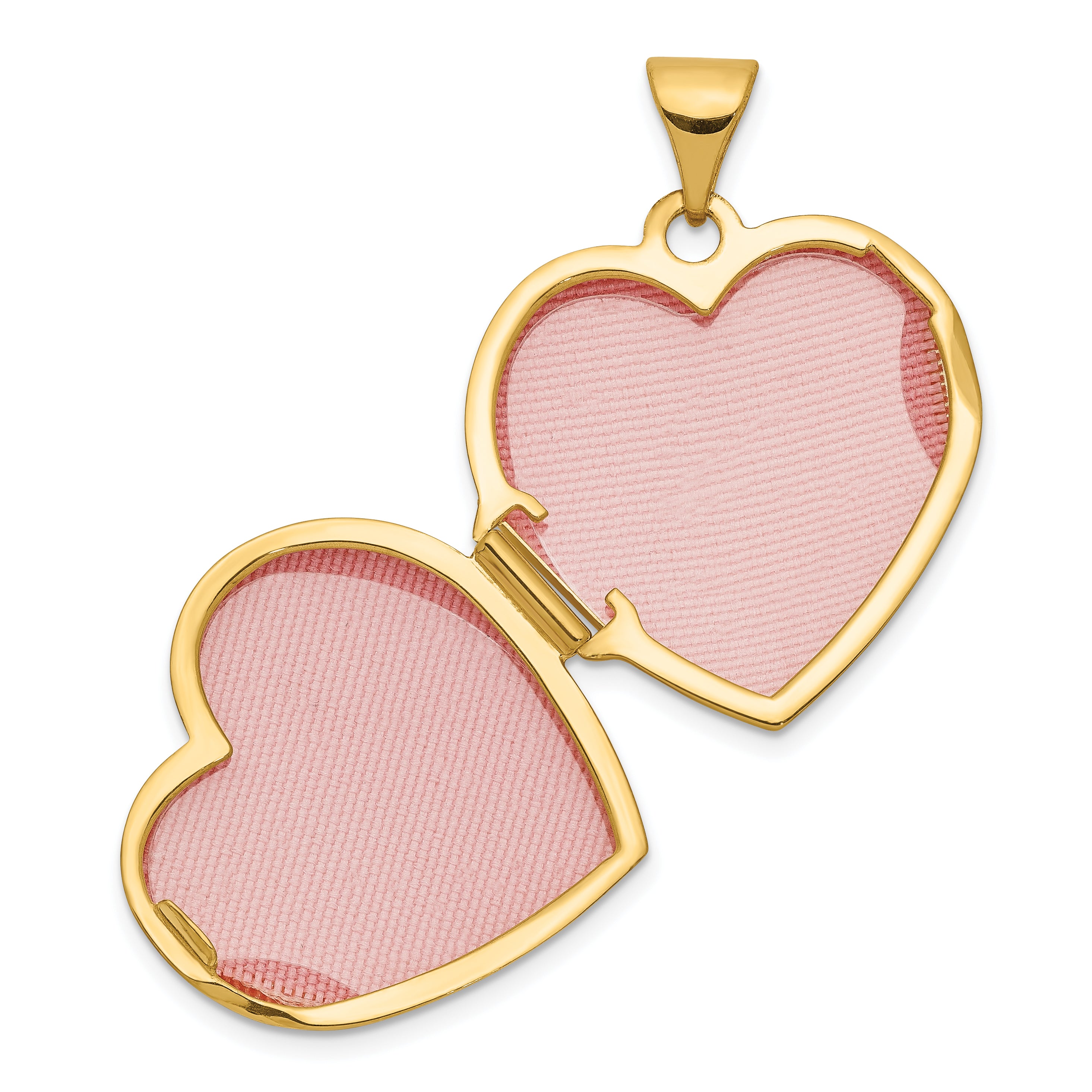 14K Two-Tone 18mm Heart w/Butterfly Locket