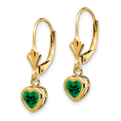 14k 5mm Heart Mount St. Helens Earrings