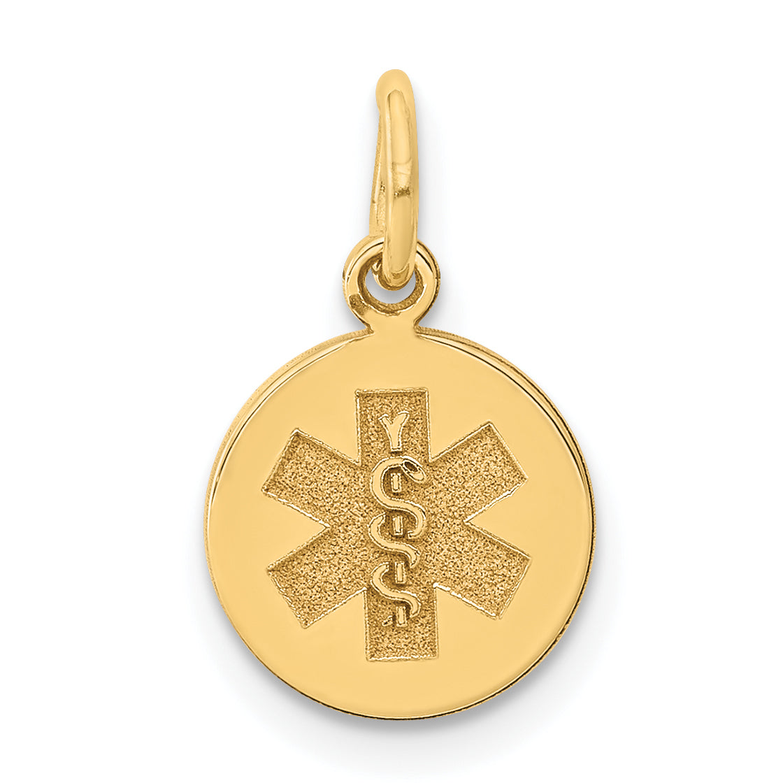 14k Medical Jewelry Unenameled Pendant