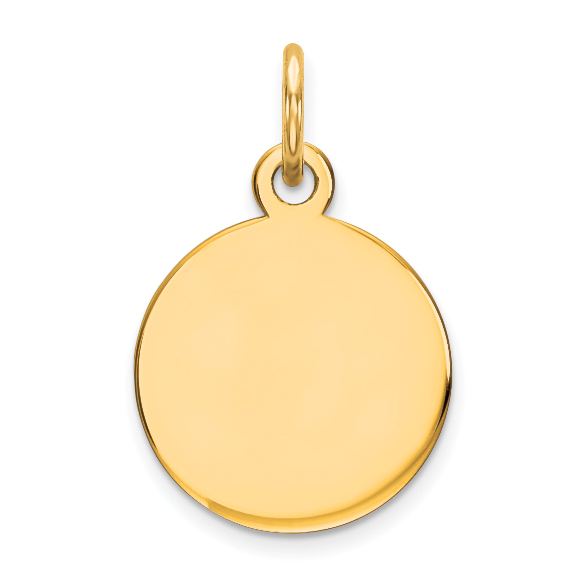 14K Round Disc Charm