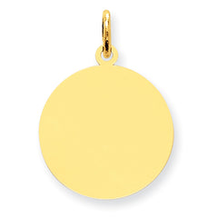 14K Round Disc Charm