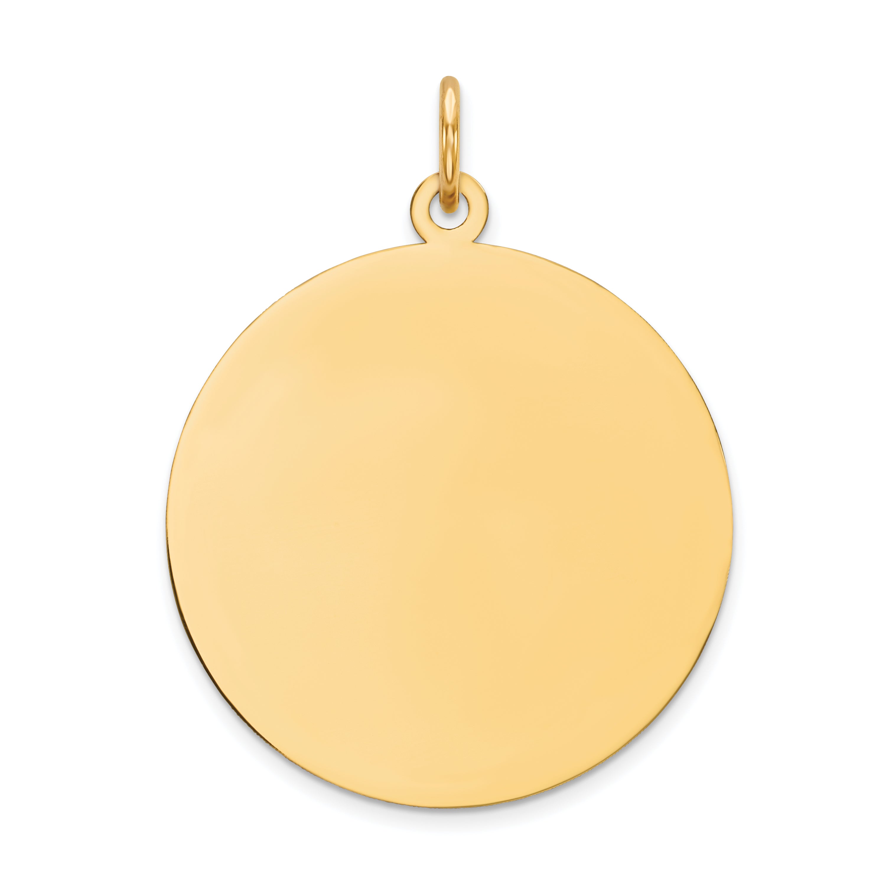 14K Round Disc Charm