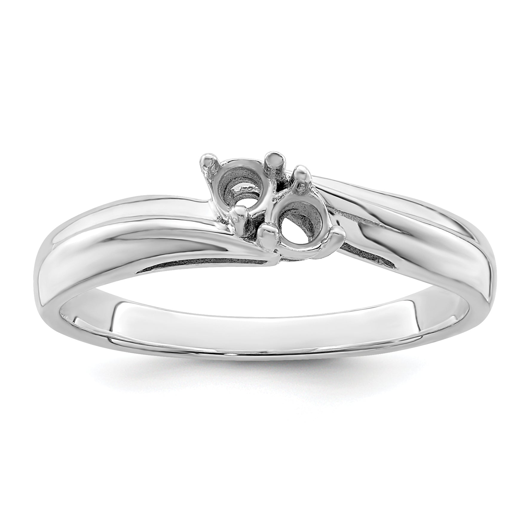 14k White Gold Family Jewelry Ring