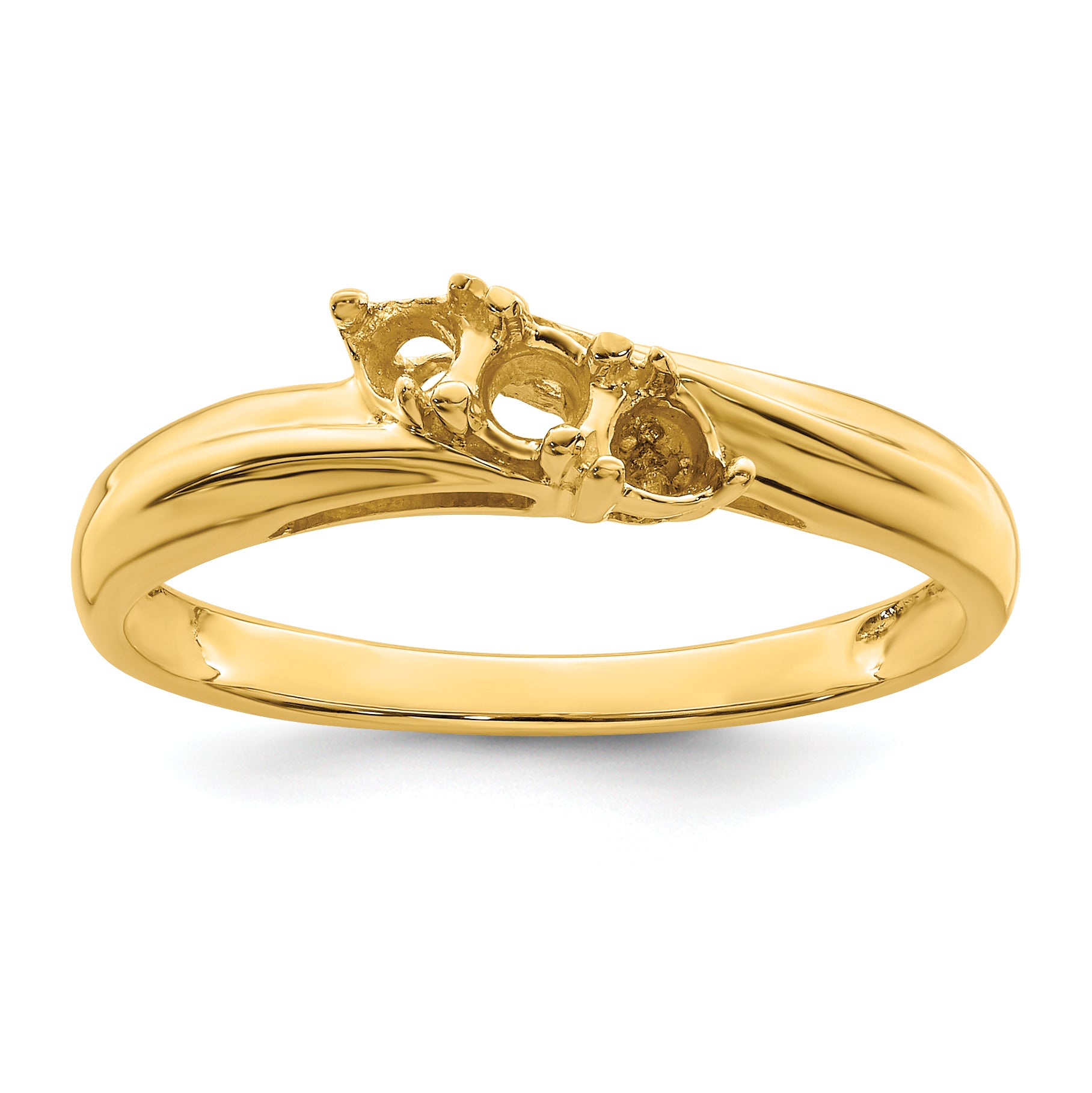 14k Genuine 3 Stone Mother's Ring