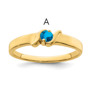 14k Synthetic Family Jewelry Ring