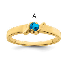 14k Synthetic Family Jewelry Ring