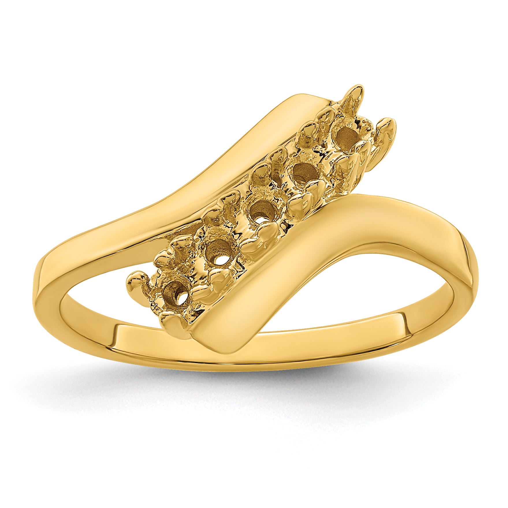 14k Genuine 5 Stone Mother's Ring