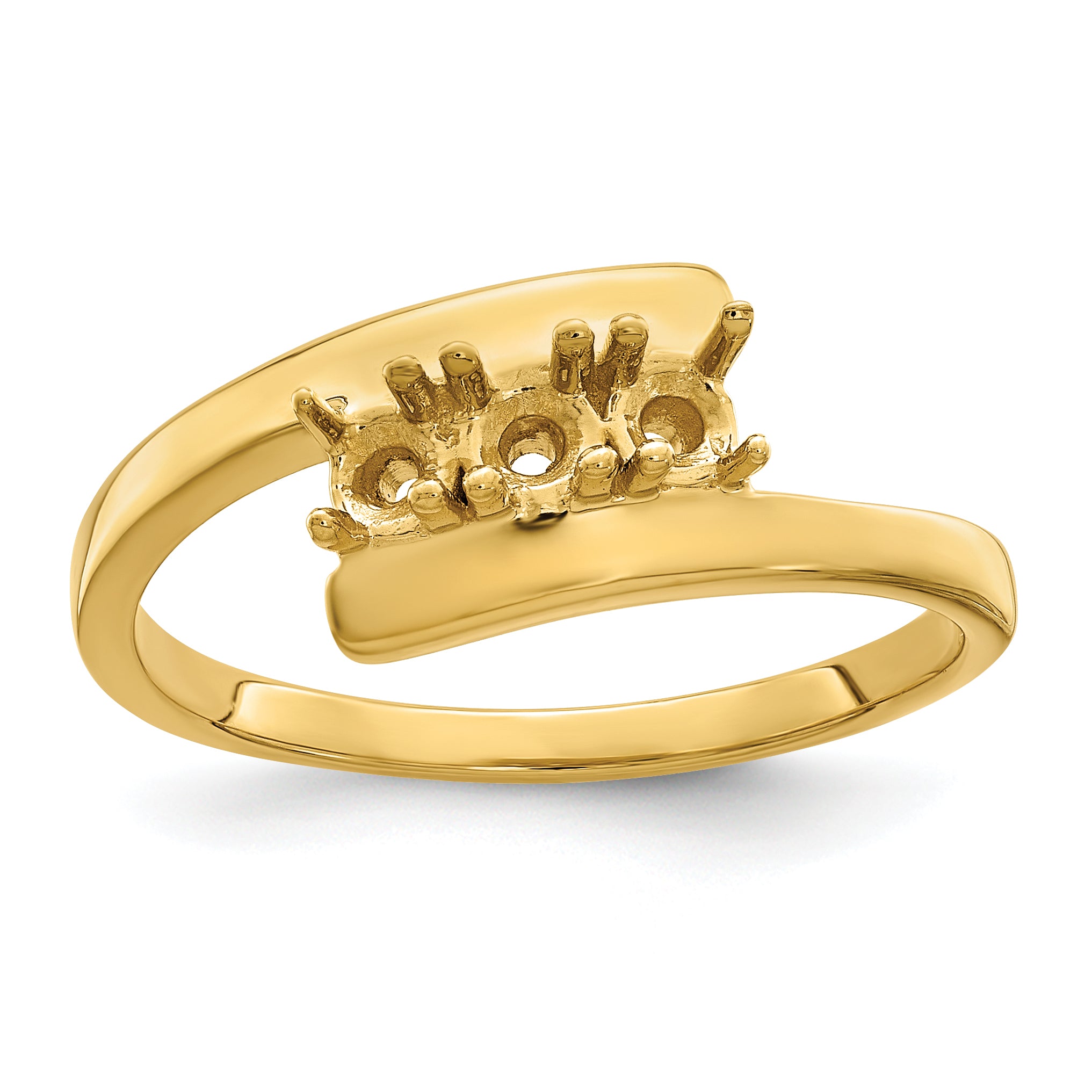 14k Genuine 3 Stone Mother's Ring