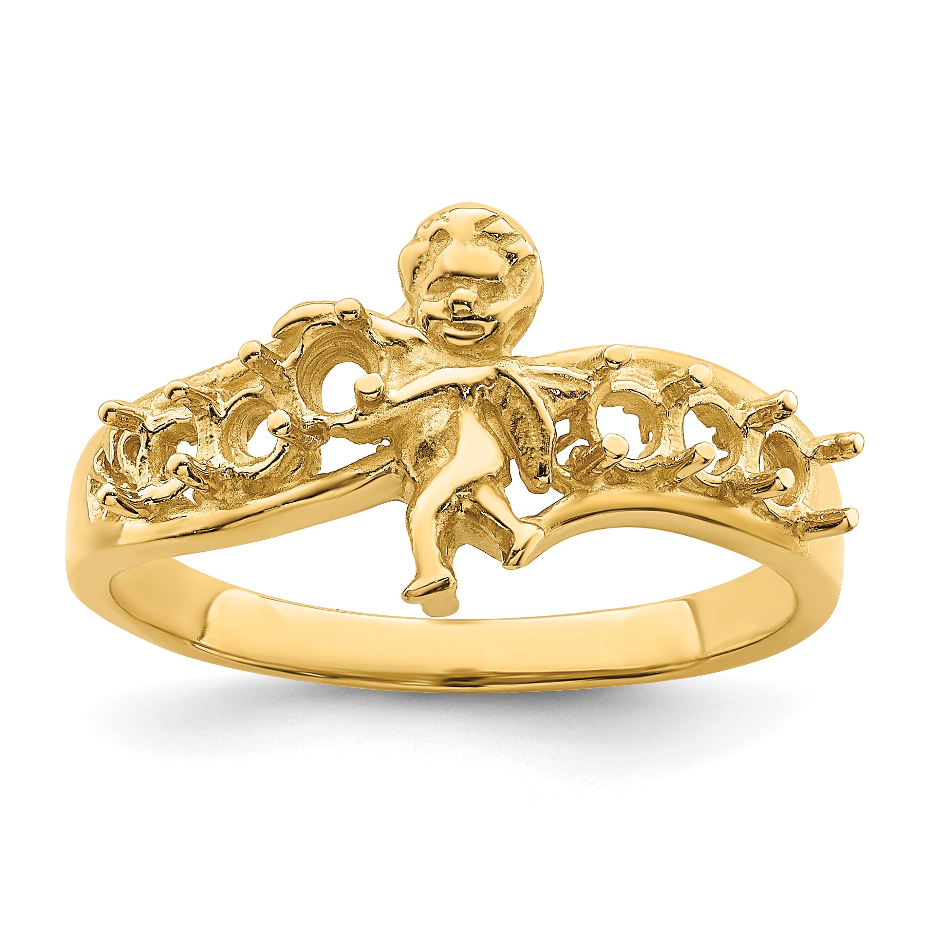 14k Genuine 6 Stone Mother's Ring