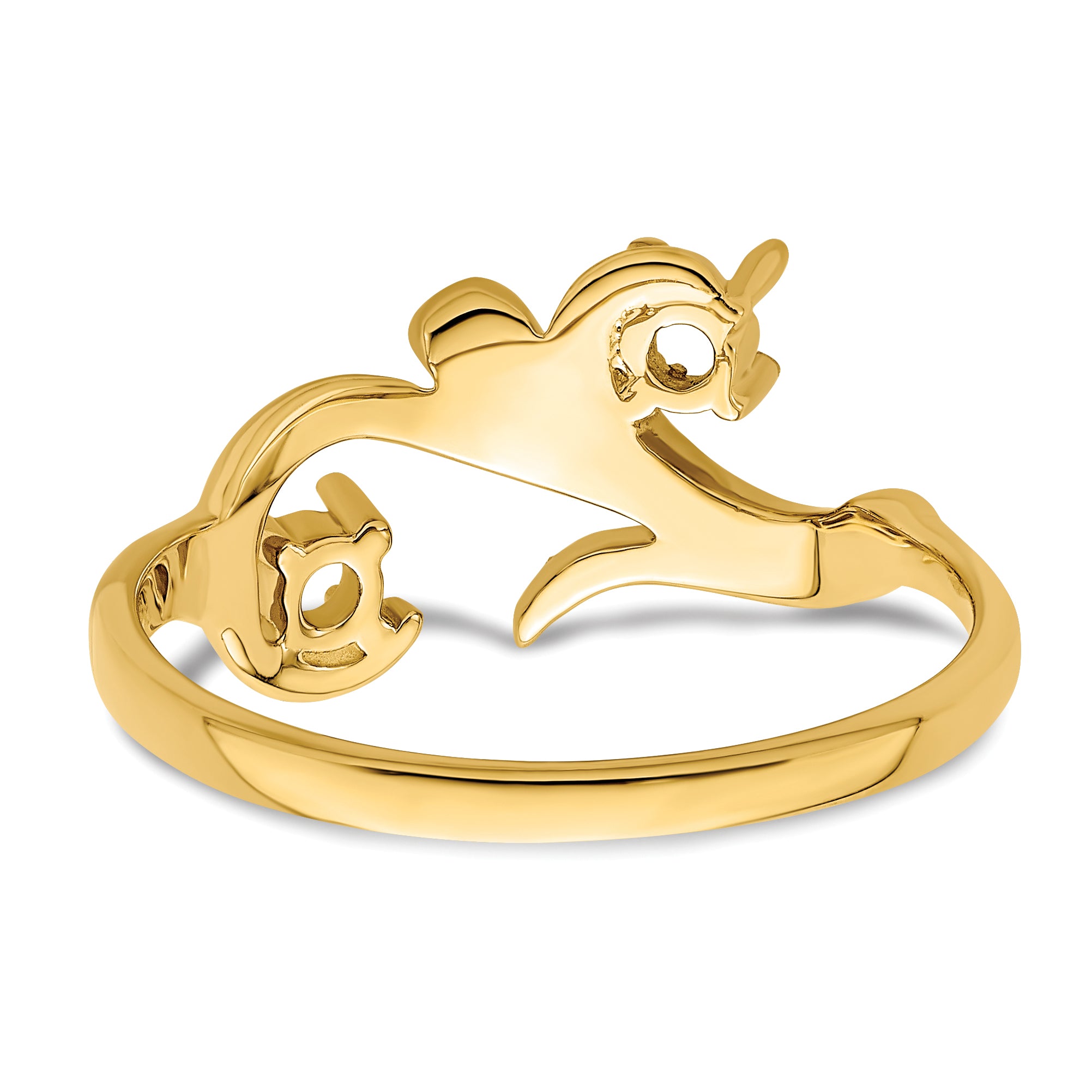 14k Genuine 2 Stone Mother's Ring