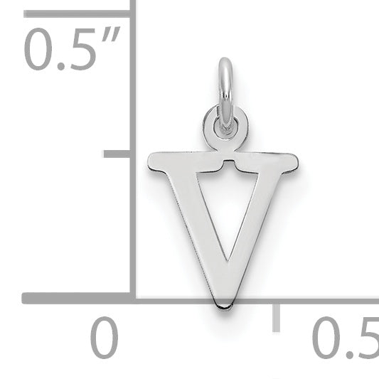 10KW Cutout Letter V Initial Charm