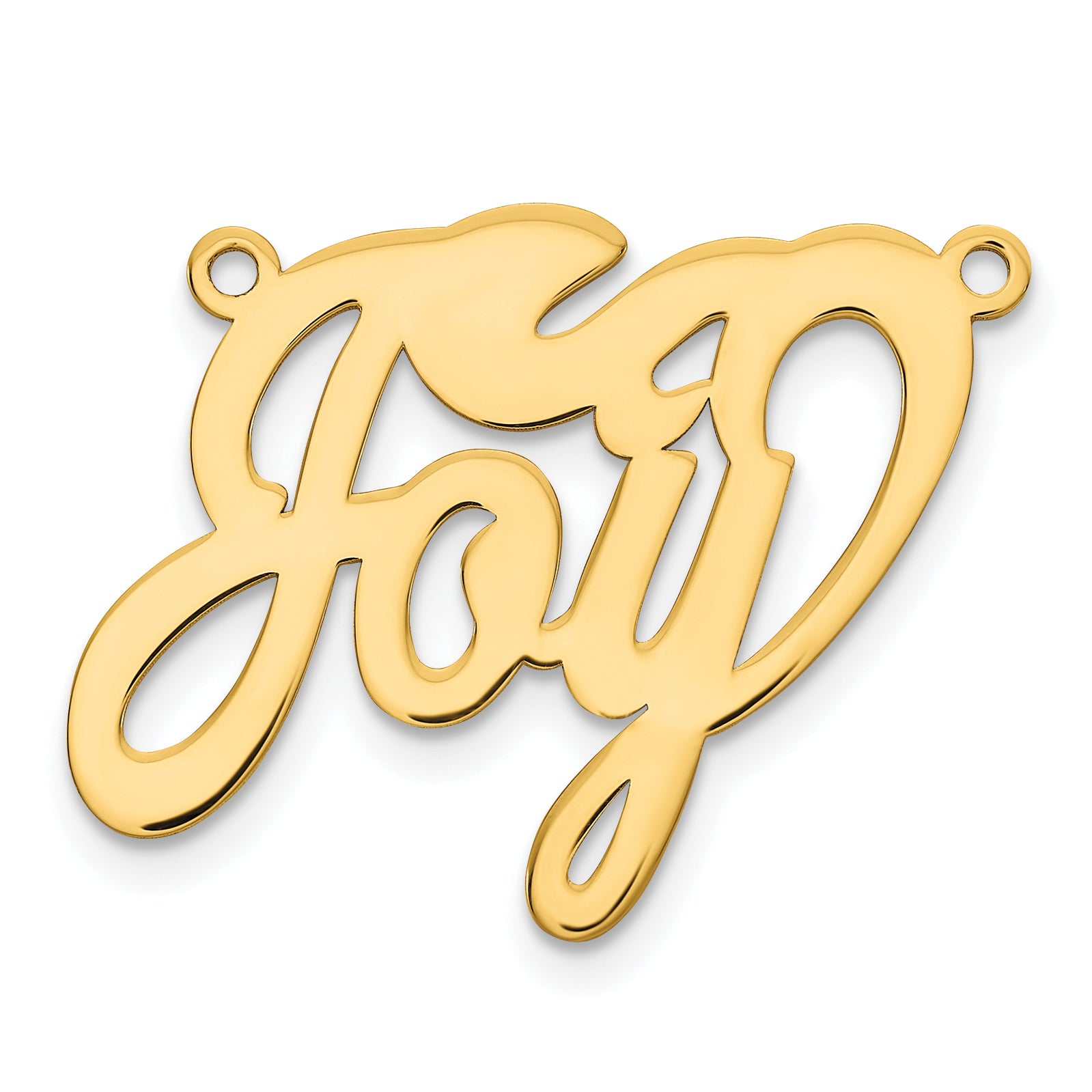 14K Polished Name Plate