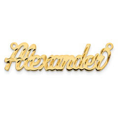 14K Diamond-cut Name Plate