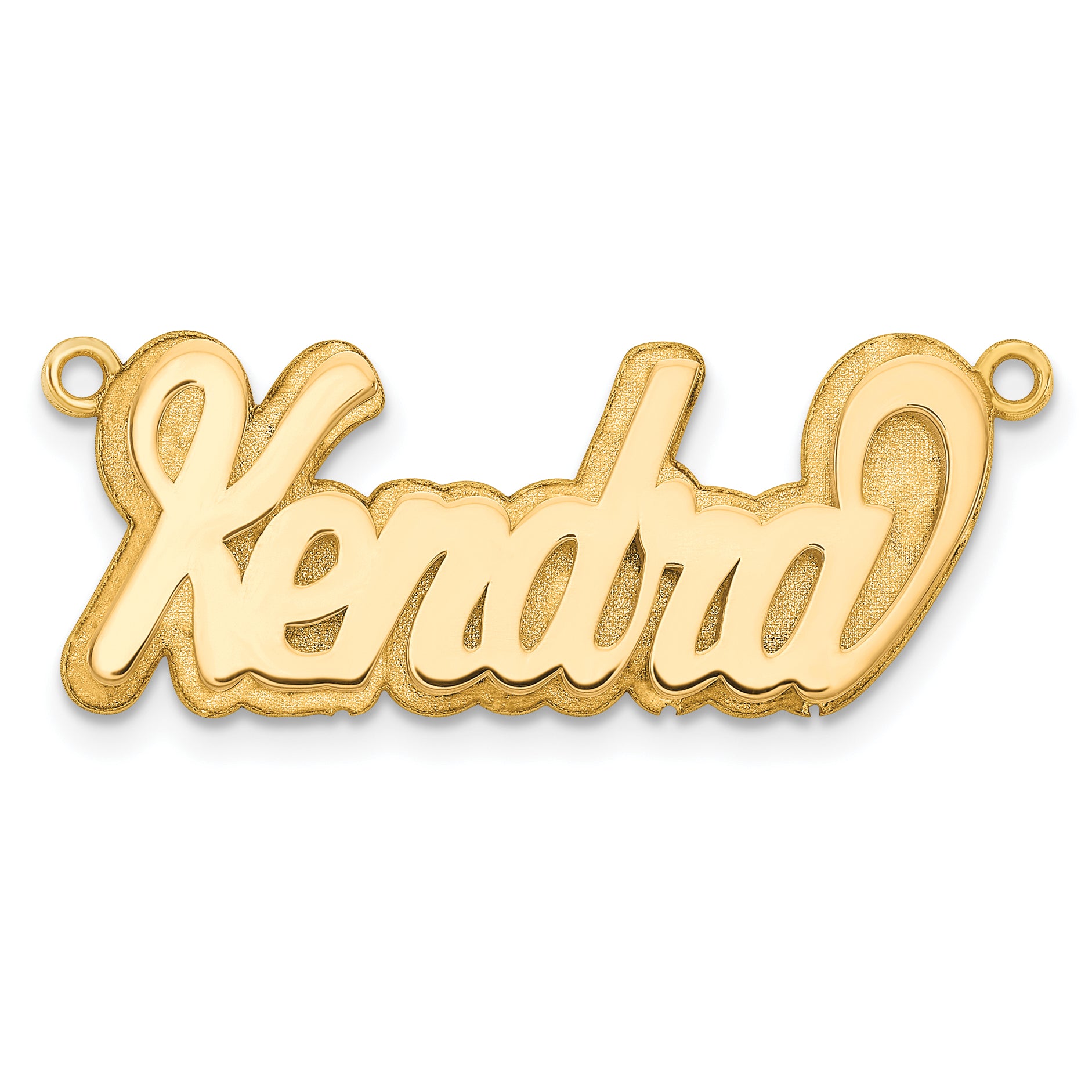 14KY 3D Polished Name Plate