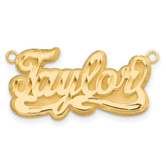 14KY 3D Diamond-cut Name Plate