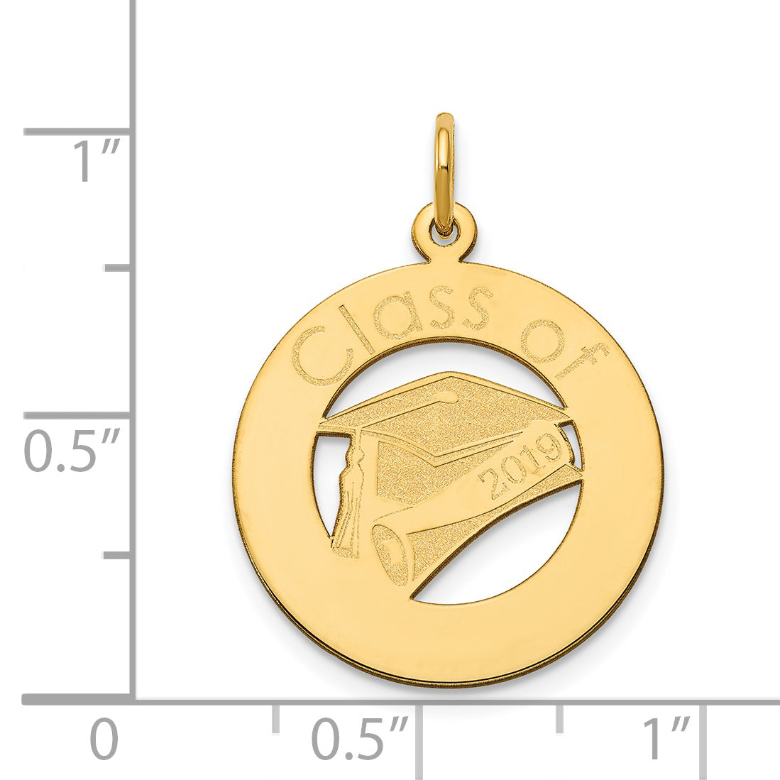 14k Personalized Graduation Charm