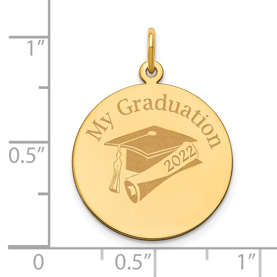 14k Personalized Graduation Charm