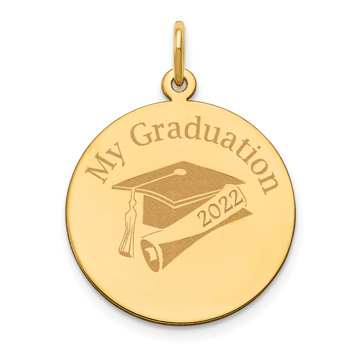 14k Personalized Graduation Charm