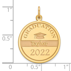 14k Personalized Graduation Charm