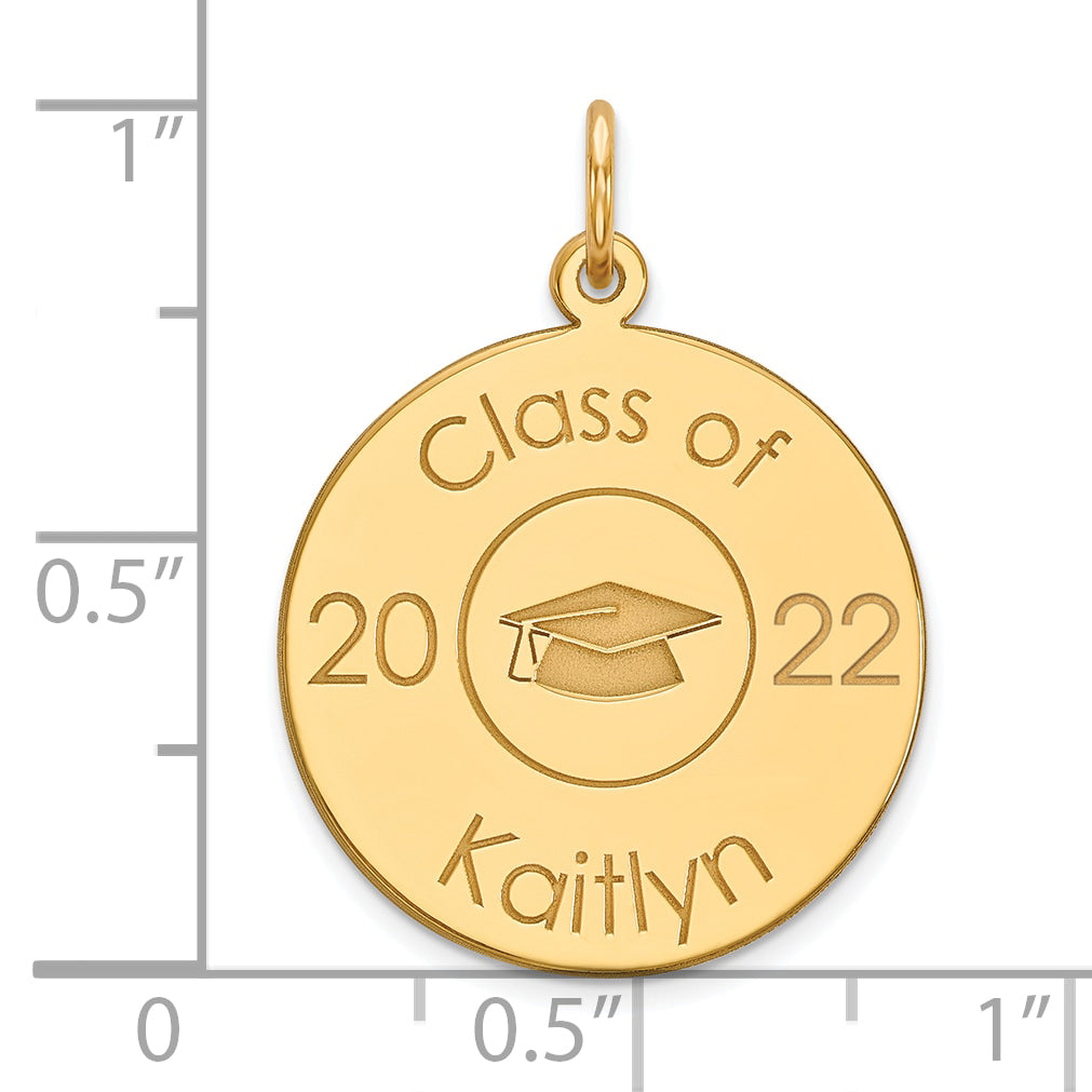 14k Personalized Graduation Charm