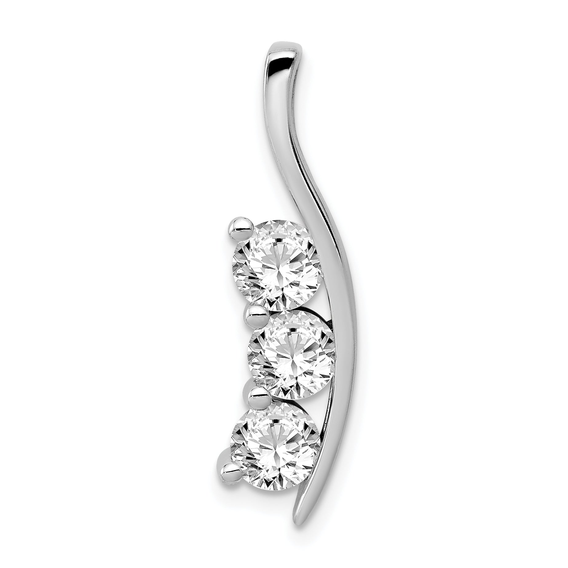 14K White Gold VS Diamond pendant