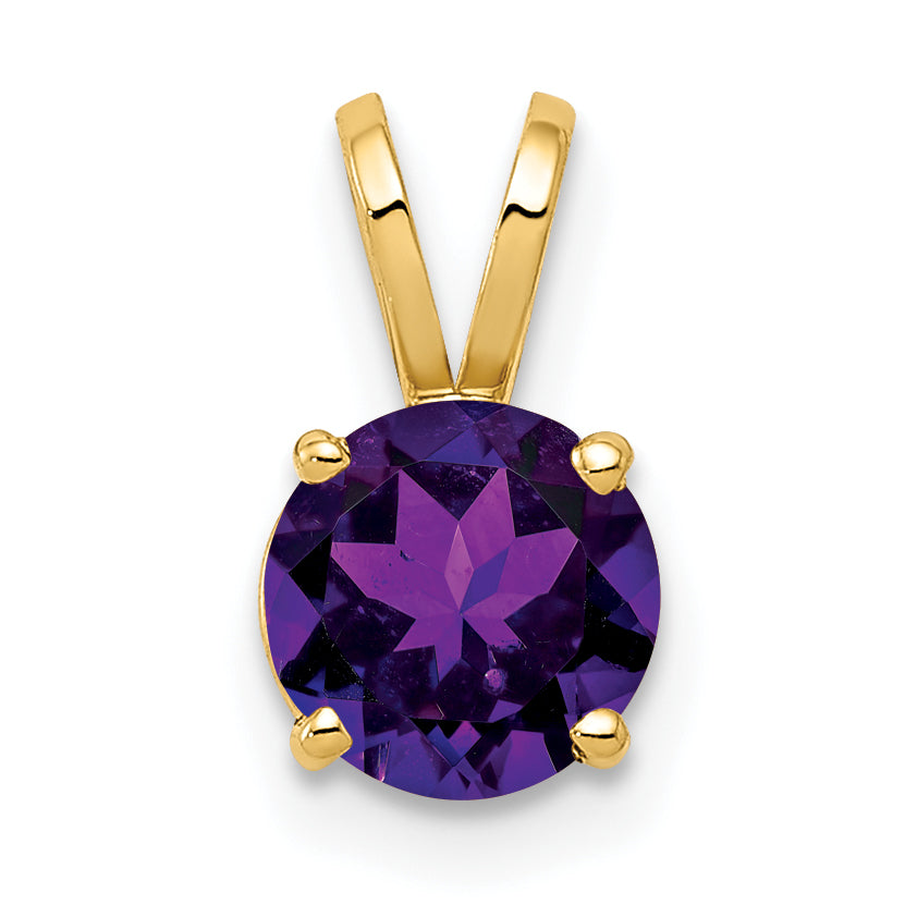 14k Amethyst pendant