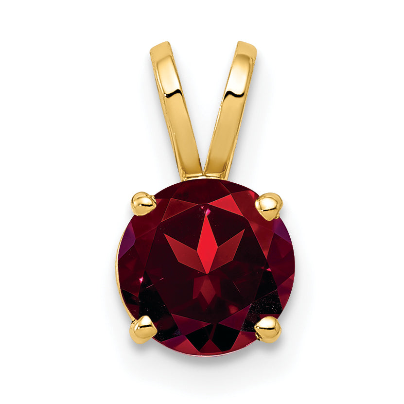 14k Garnet pendant