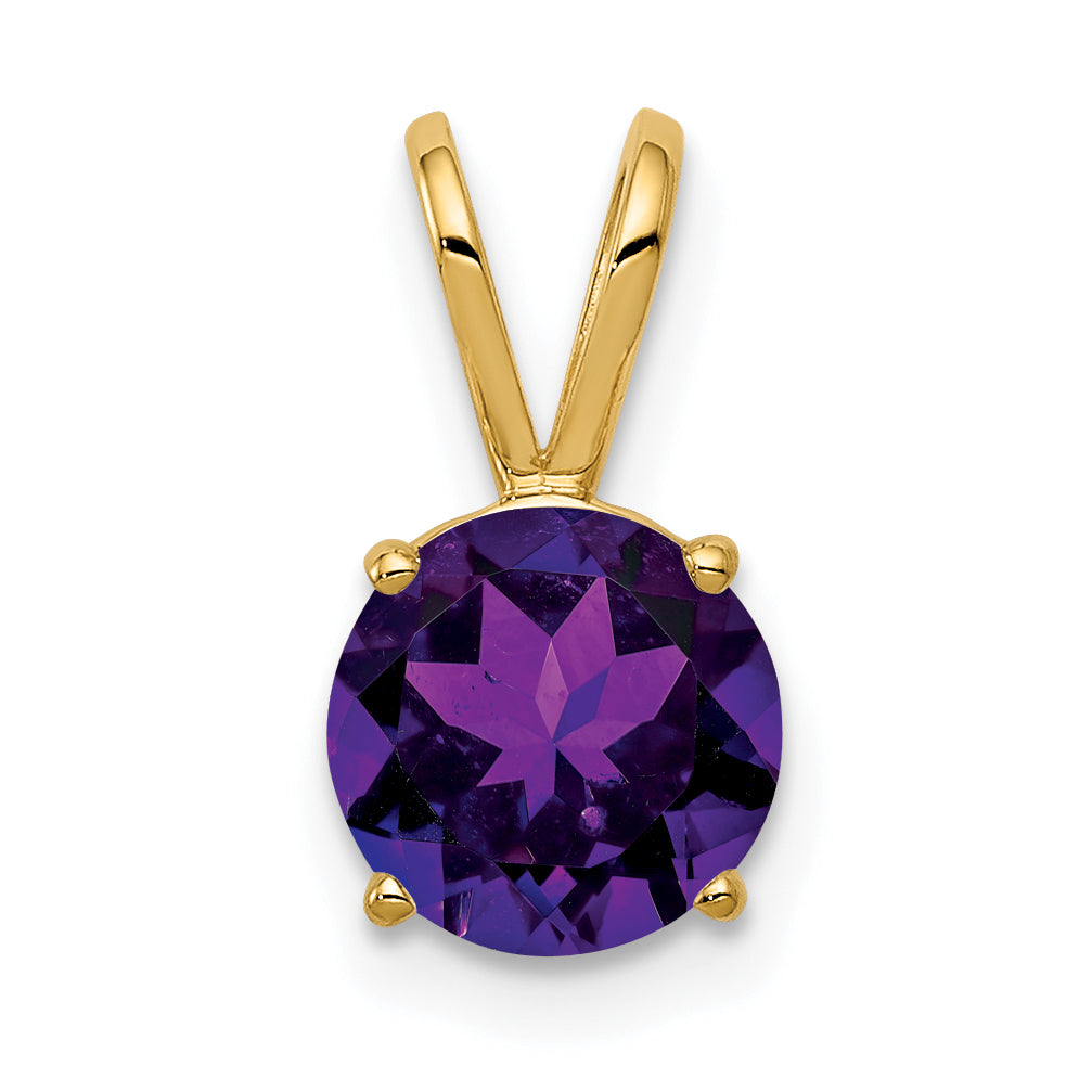 14k Amethyst pendant