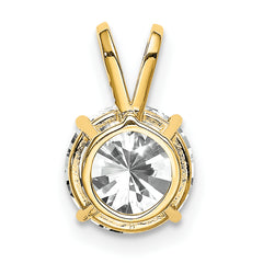 14K 8mm Cubic Zirconia pendant