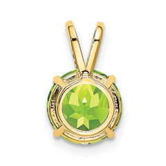 14K 8mm Peridot pendant