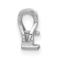 14k White Gold Holds 2.9mm Stone, Chain Slide Mounting