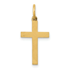 14K Laser Cut Ichthus Cross Charm