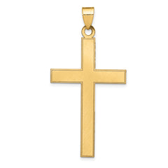 14k Florentine Satin Cross Pendant