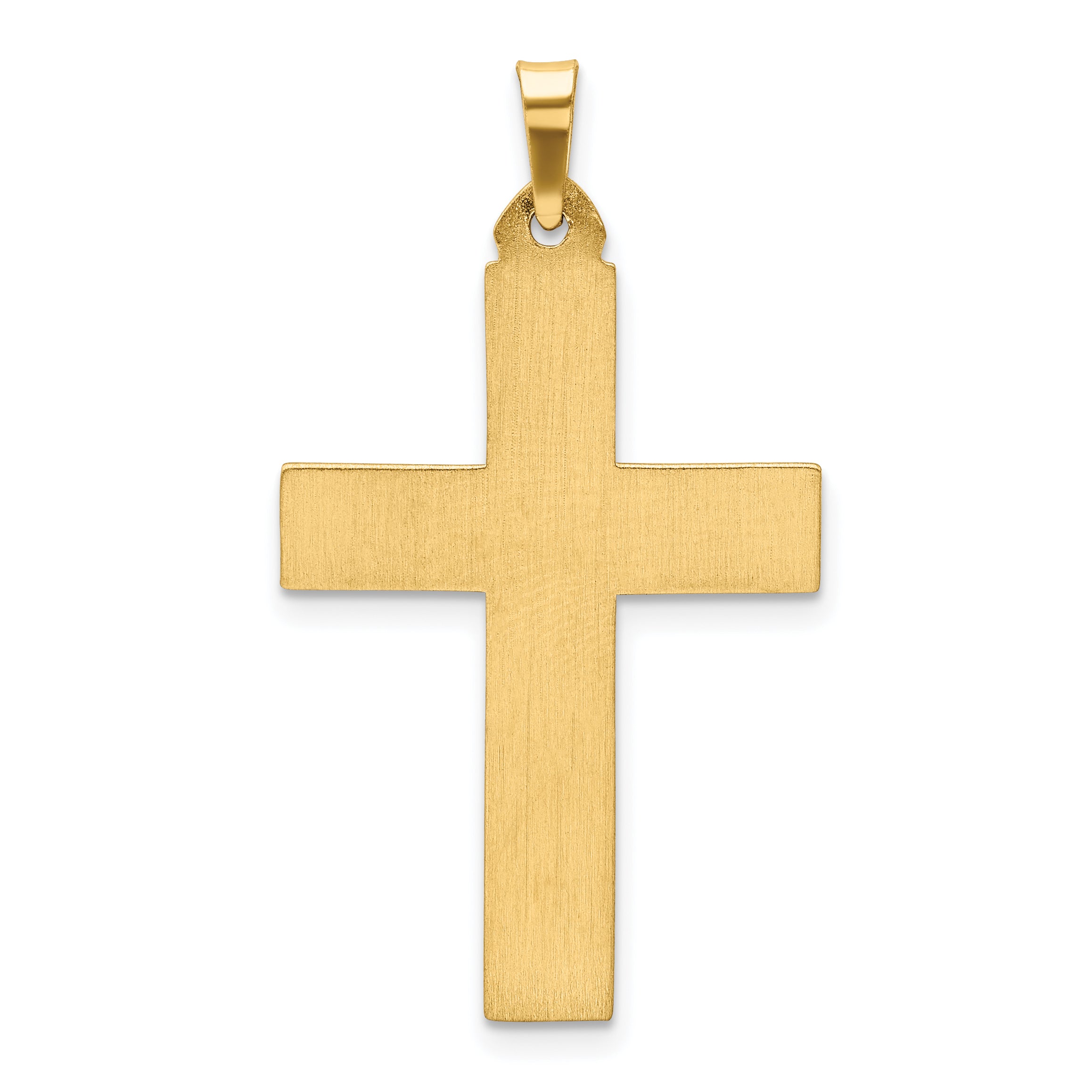 14K Polished Latin Cross Pendant