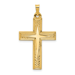 14k Polished Latin Cross Pendant