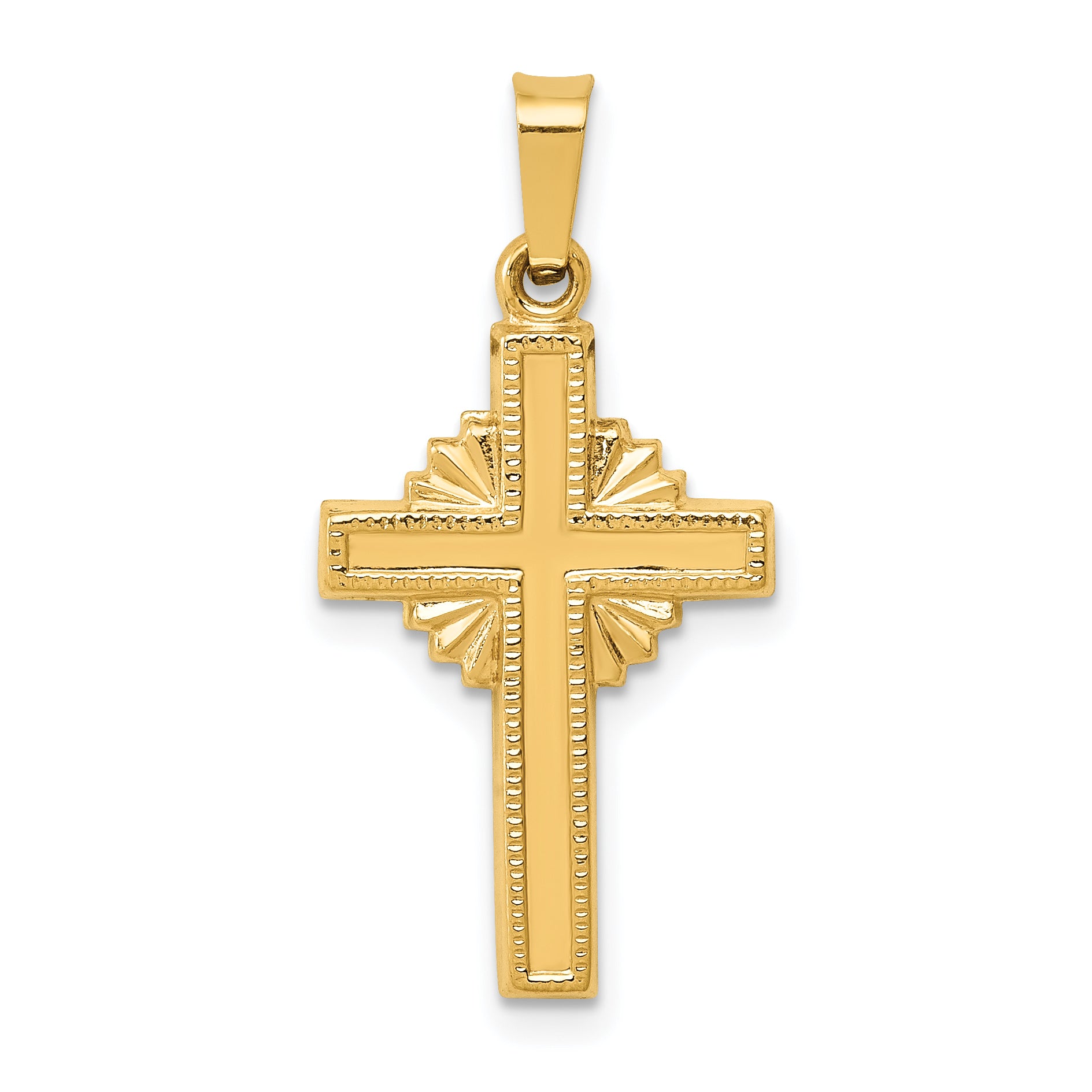 14k Polished Celtic Cross Pendant