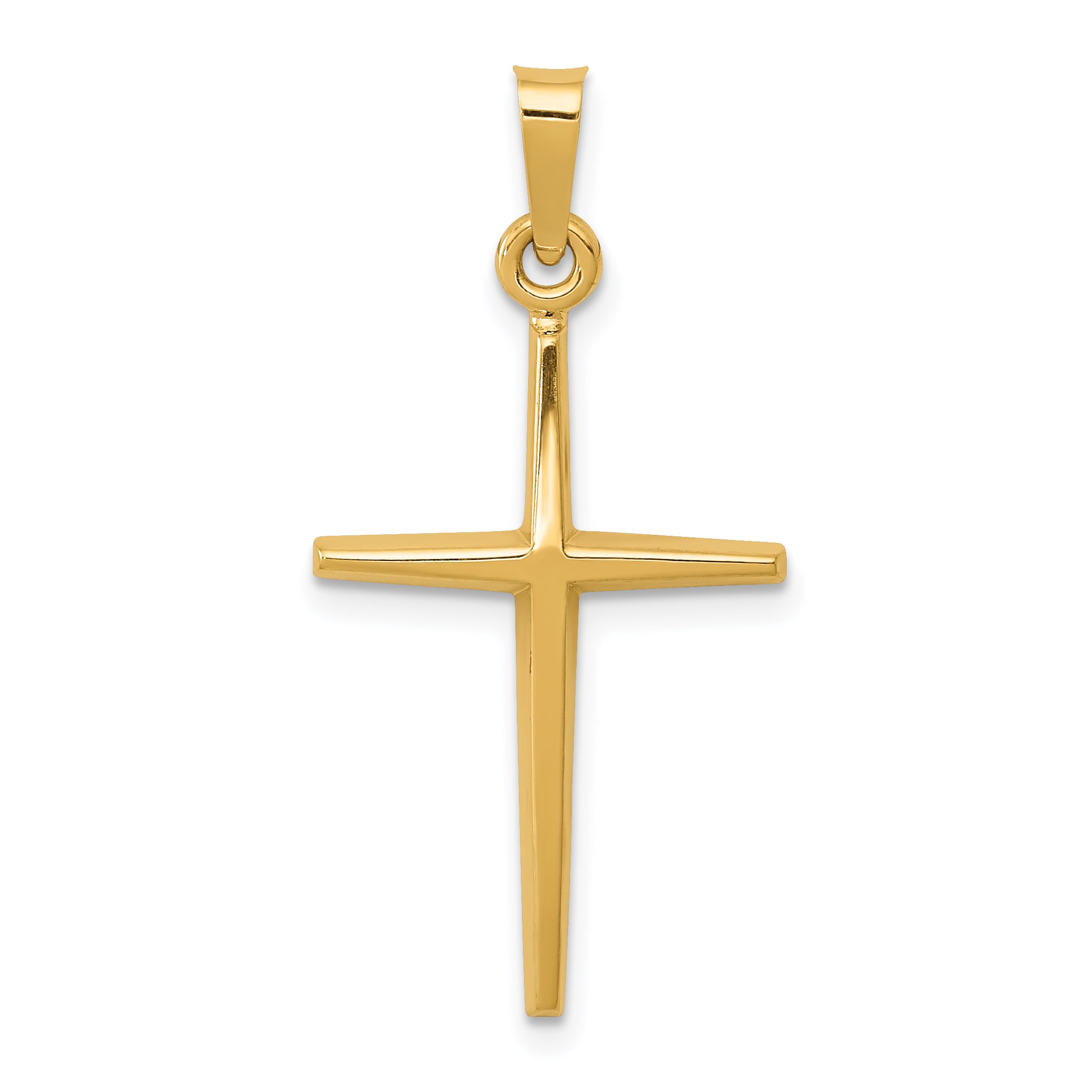 14k Polished Latin Cross Pendant