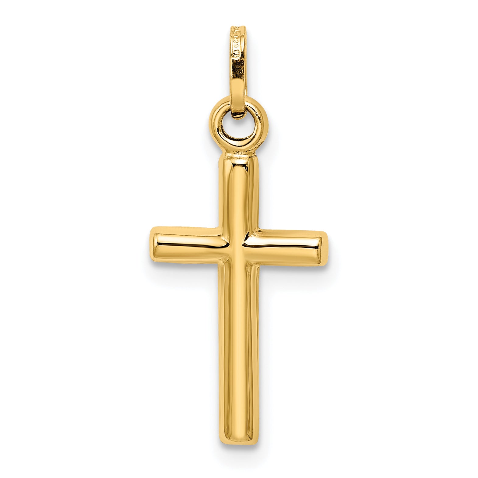 14K Hollow Cross Pendant