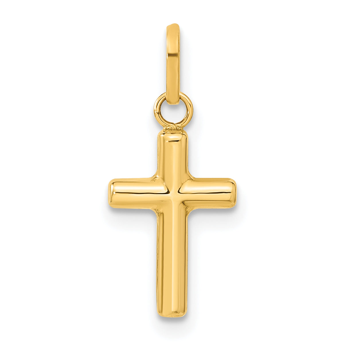 14k Hollow Cross Pendant