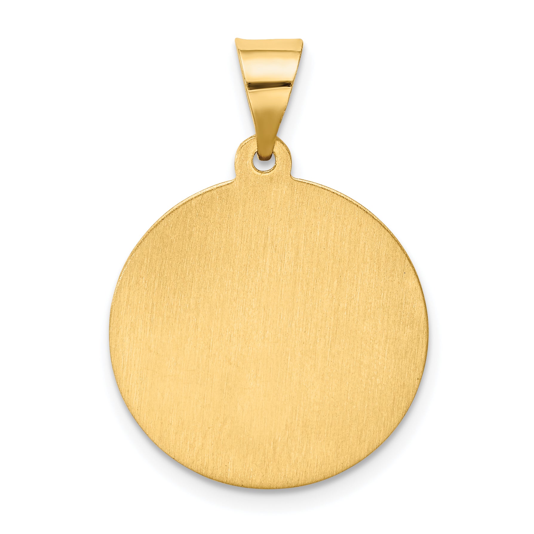 14k Hollow Polished/Satin Round St. Magdalena Medal