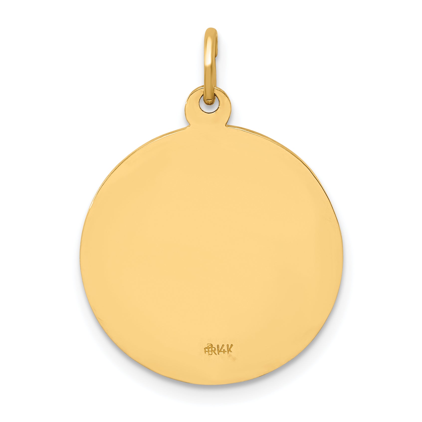 14k Solid Polished/Satin Small Round St. Jude Thaddeus Medal